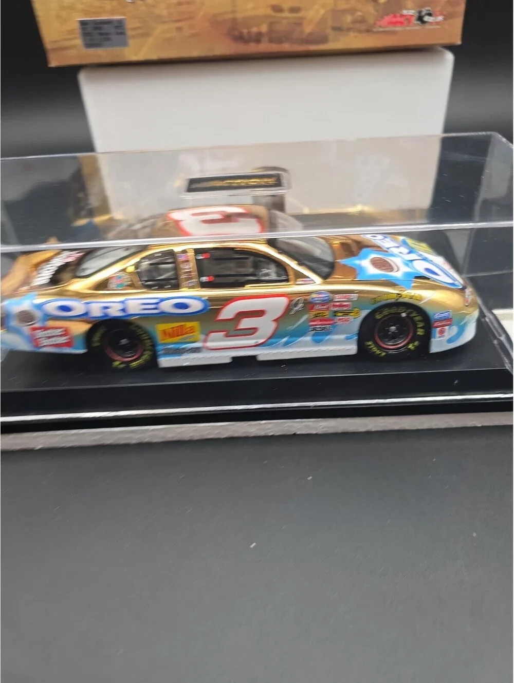 2002 #3 Dale Earnhardt Jr 1 Of 2,508 Diecast Cars Race Fans Action Gold Oreo